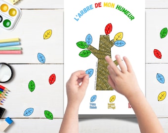 CBT for Children - My Mood Tree - Activity to teach children to recognize their mood and emotions