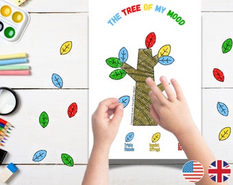 CBT for Children - My Mood Tree - Activity to teach children to recognize their mood and emotions ENGLISH LANGUAGE