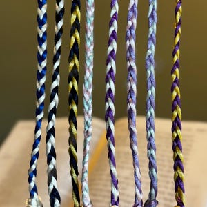 Select a color chevron braided tzitzits. Buy 3 get Free Shipping! Nylon satin tzitzits