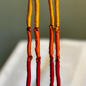 Select your colors Tri-colored tzitzits, custom tzitzits tzitziot. Wrapped tzitzits, 100% cotton