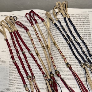 Name of God Tzitzits, יהוה tzitzits, YHVH tzitzits, 100% cotton tzitziot. Set of 4
