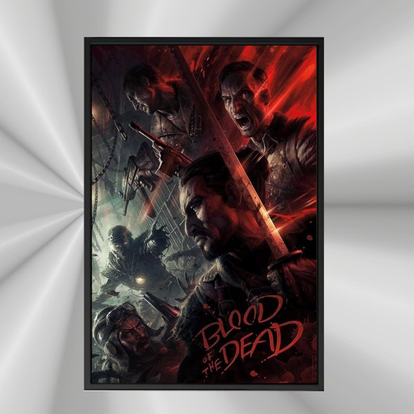 Blood of The Dead Poster | Call of Duty Zombies Poster | Gaming Poster | Video Game Poster | Gaming Art | Wall Decor | Gift For Him