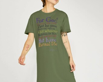 John 3:16 T-shirt Dress