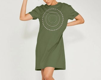 Spiral T-shirt Dress