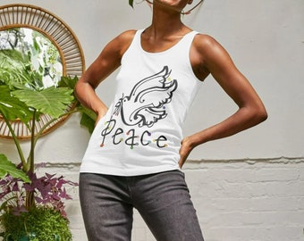 Ladies Peace Dove Vest Top