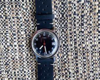 Reloj TIMEX vintage de cuerda manual - años 70 - diseño Bauhaus - bien conservado