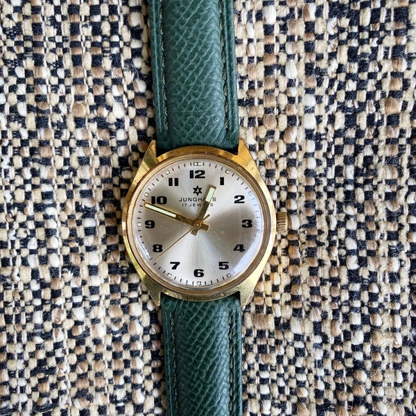 Junghans 17 Jewels 60er vintage Handaufzuguhr mit Sammlerstatus - sehr gut erhalten