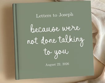 Celebration of Life Guest Book, Personalized Funeral Guest Book Custom Memorial Keepsake In Loving Memory Loss of Father Mother Son Daughter