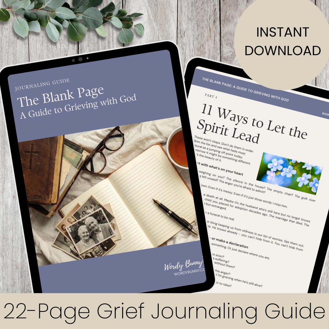 Christian Grief Prayer Journal Guide PDF, Grieving With God Devotional, Loss of Loved One ...