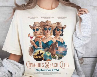 Bachelorette Shirts Coastal Cowgirl Custom Movie Poster Beach Western Bachelorette Favors Toast On The Coast Shirts Retro Bridesmaids Gifts