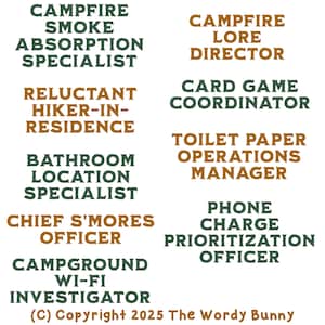 Custom Family Camping Shirts for Groups, Funny Custom Hiking Cabin Lake Trip Tees, Personalized Camping Crew Shirt for All Ages Campfire Tee 画像 7