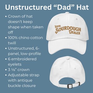 Broderad surdegsmanchesterhatt, surdegsgåvor, bakhatt, surdegsbrödhandlarhatt, brödbakningsmössa, kristen brödbakning bild 10