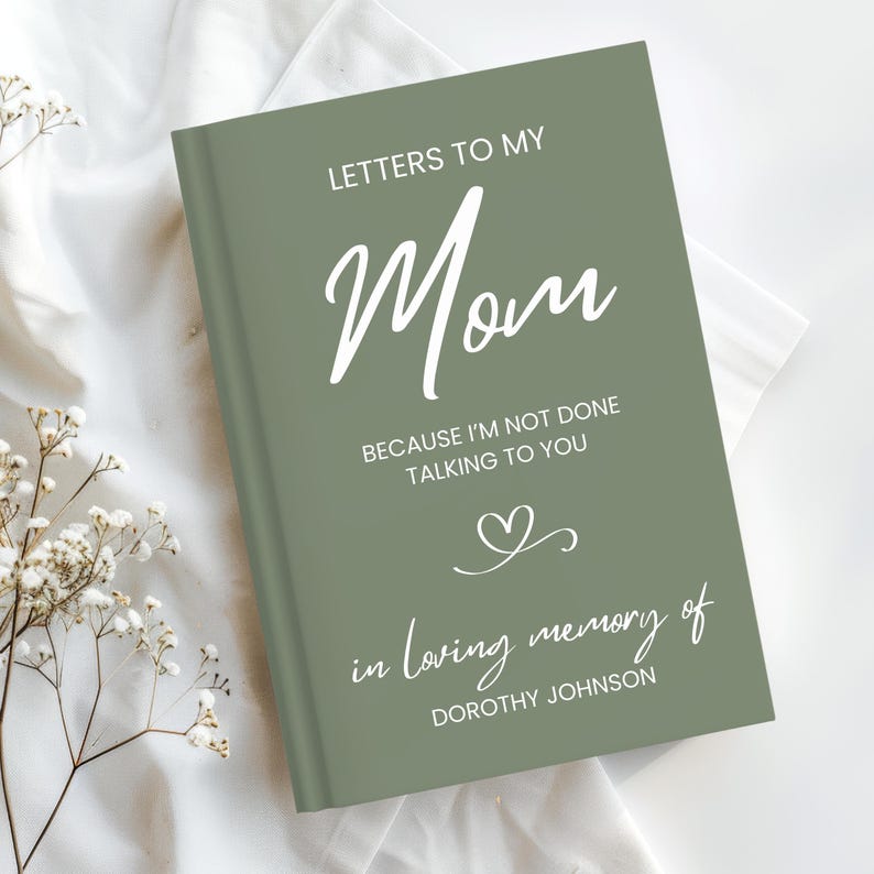 Personalized Loss of Mother Gift, Letters to My Mom Grief Journal ...