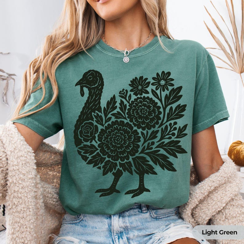 Dark Shirt-Light Green
