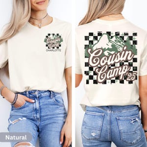 Custom Cousin Camp Shirts Matching Cousin Crew T-Shirts Cousin Shirts Names Family Camping Grandma Camp Gifts Kids Mountain Vacation Tee