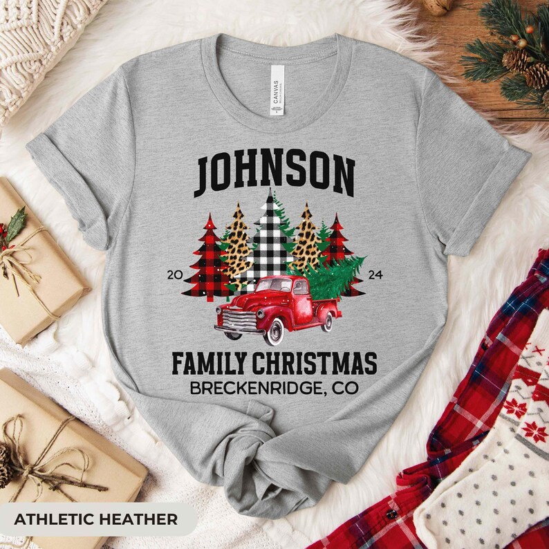Custom Family Christmas 2024 Shirts Personalized Matching Family Shirts