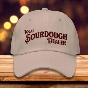 Embroidered Sourdough Hat, Sourdough Gifts Baking Hat Sourdough Bread Dealer Hat, Bread Making Cap Homestead Breadmaking Corduroy Hat