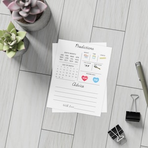 Kaarten met voorspellingen en advies voor baby's – genderneutraal babyshowerspel – cadeau voor nieuwe ouders, verpakking van 5 x 7 inch – 10, 30, 50 – gratis verzending