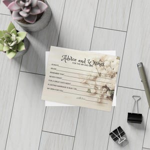 Huwelijksadvieskaarten – spel vrijgezellenfeest en verlovingsfeest – bloemdessin – alternatief gastenboek – 10, 30, 50 verpakking – 4 x 6 – gratis verzending