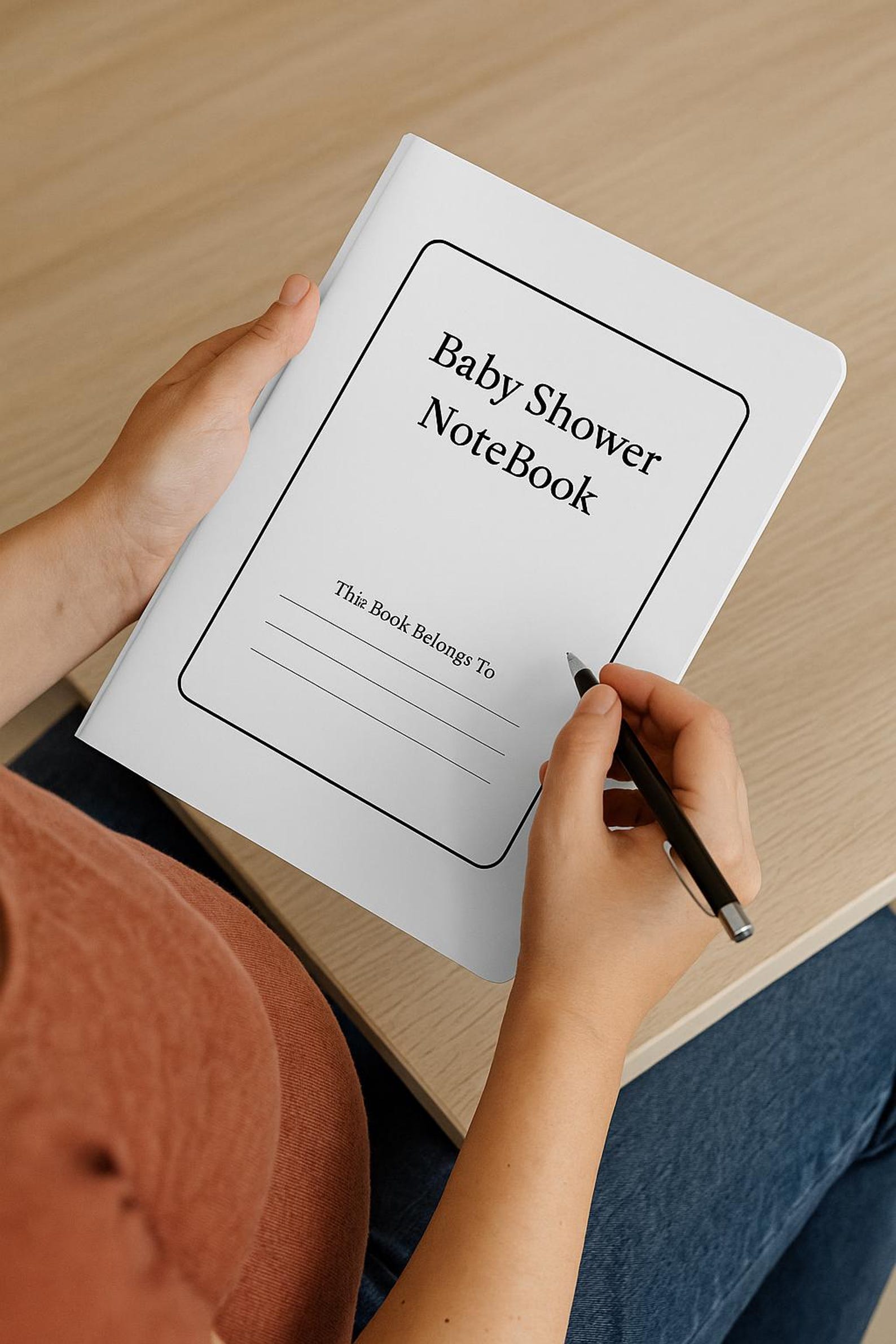 Editable Baby Shower Notebook – Printable & Canva Template - Etsy
