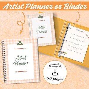 Artist Planner Printable | Creative Project, Daily, Weekly Monthly Calendars (Download)