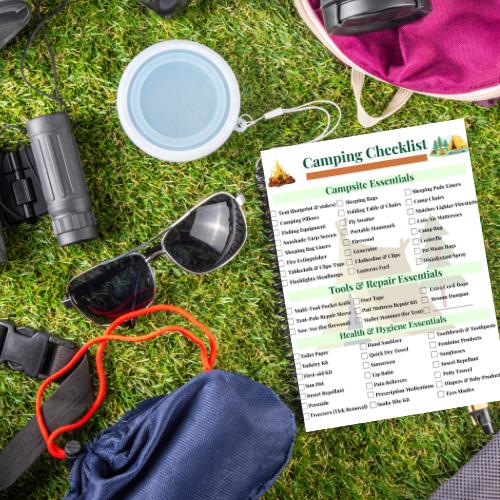 Camping Journal & Checklist Bundle – Printable + Editable | Digital ...