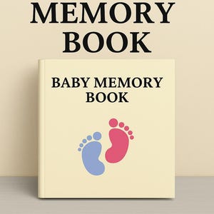 Baby Memory Book – Editable Printable Keepsake | Instant Download