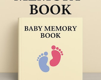 Livre de souvenirs pour bébé - Souvenir imprimable modifiable | Téléchargement instantané
