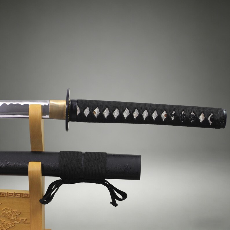 Handmade Japanese Samurai Sword High Carbon Steel Full Tang Katana For Training Display & Collection image 6