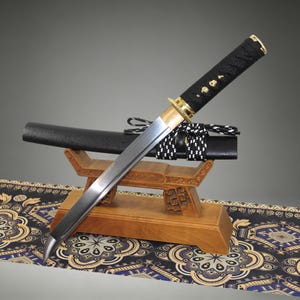 Tanto Sword Damascus Steel Handmade Japanese Samurai Short Katana