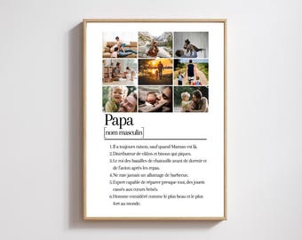 personalized dad definition poster for Father's Day