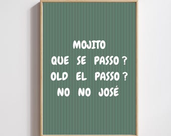 poster humorous phrase the torch canal+ no no josé