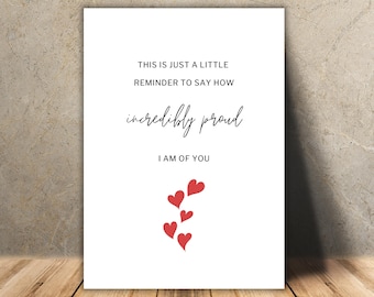 Incredibly Proud of You Card, Graduation, New Baby (Printable PDF), Graduation, Multiple Sizes