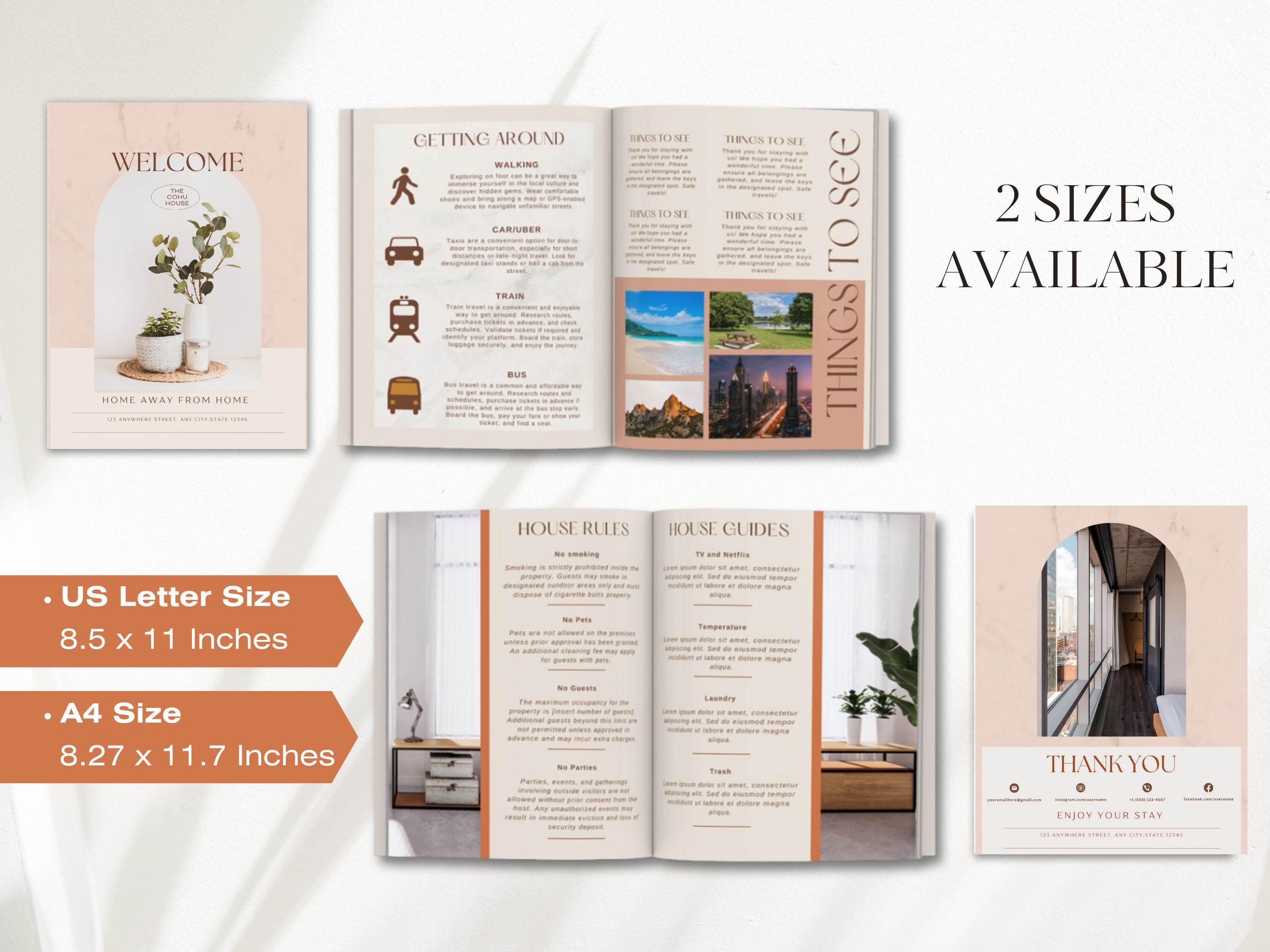 Airbnb Book Template for Vacation Rental Book Canva
