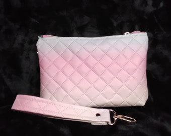 Quilted Ombre Wallet with Wristlet