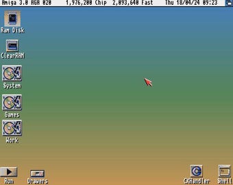 Sistema Amiga 1200 (Descarga juegos para Compact Flash, SD o disco duro de 8 GB)
