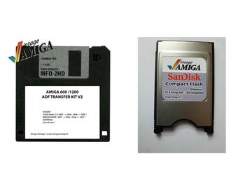 Pack Transfer Kit - Pcmcia Cf Compact Flash Commodore Amiga 600 Or 1200