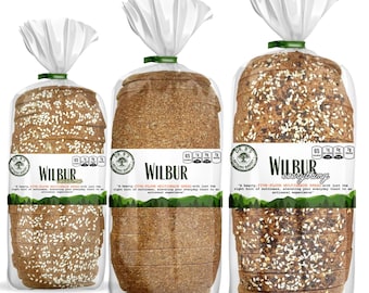 Dr. B's Wilbur Five Flour Multigrain Bread – 1g Net Carbs, 7g Protein – Low Calorie, Sugar Free – Fresh, Sliced, Keto & Low Carb Bread Loaf
