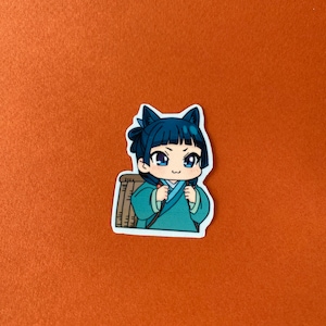 Maomao Cat Waterproof Holographic Sticker: Apothecary Dairy Anime image 5