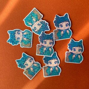 Maomao Cat Waterproof Holographic Sticker: Apothecary Dairy Anime image 4