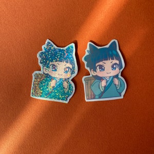 Maomao Cat Waterproof Holographic Sticker: Apothecary Dairy Anime image 3