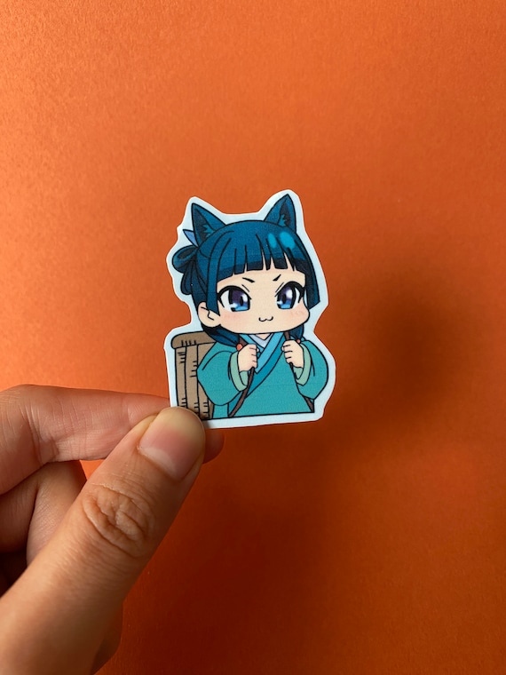 Maomao Cat Waterproof Holographic Sticker: Apothecary Dairy Anime