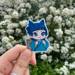 Maomao Cat Waterproof Holographic Sticker: Apothecary Dairy Anime image 8