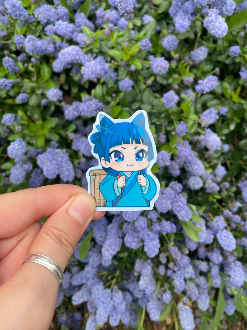 Maomao Cat Waterproof Holographic Sticker: Apothecary Dairy Anime image 9