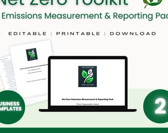 Net Zero Emissions Measurement & Reporting Pack | Carbon Footprint Tools for UK Businesses