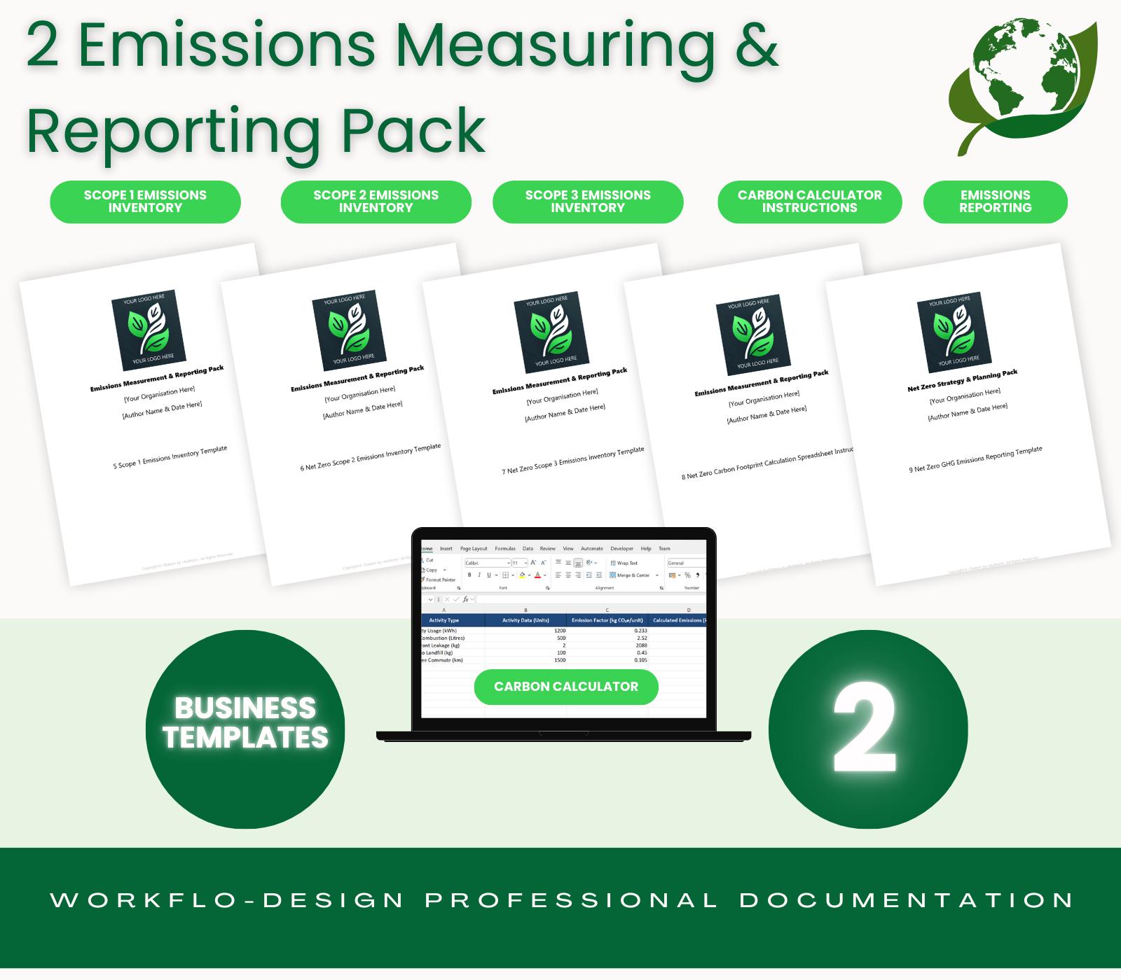 Zero Reporting Sticker Net Zero Emissions Measurement & Reporting Pack | Carbon Footprint ...
