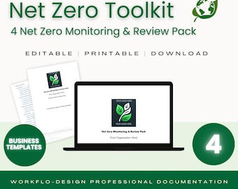 Net Zero Monitoring & Review Pack | Progress Tracking Tools for UK Businesses