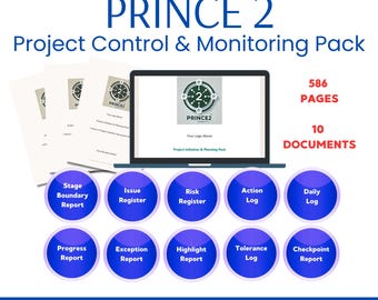 PRINCE2 Project Control Toolkit - Risk, Issue, Progress Reports