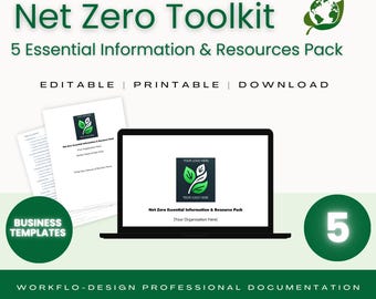 Net Zero Essential Information & Resources Pack | Sustainability Tools for UK Organisations
