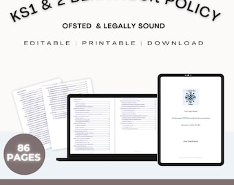 OFSTED-Compliant Behaviour Policy Template | KS1 & KS2 (Instant Download)